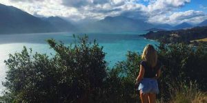 Travel and Work in New Zealand, Lake Waikatipu in Queenstown pictured