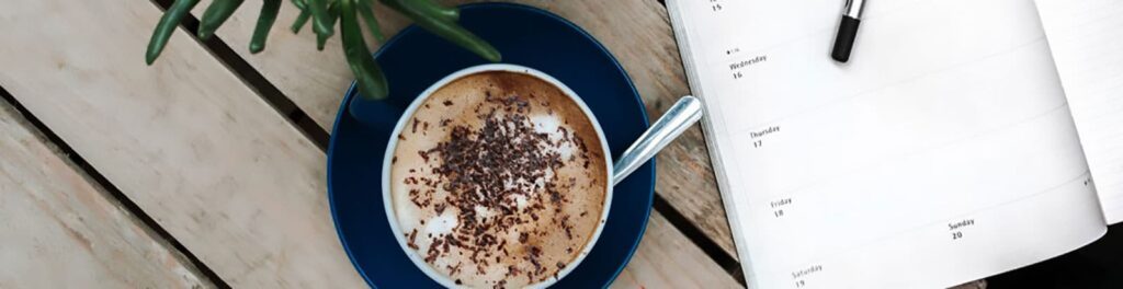 |Coffee and diary